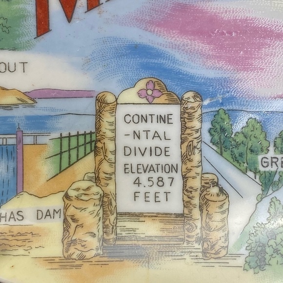 Vintage, 8.25” New Mexico Souvenir State China Hanging Plate - Picture 11 of 16